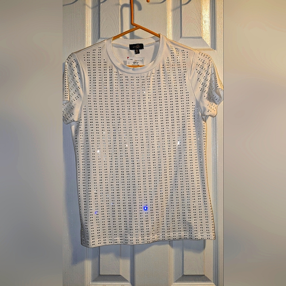 Super Blingy White Top (Small)
